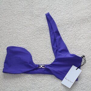 BRAND NEW WITH TAGS WOMENS LOVE WAVE SWIM TOP SIZE LARGE PURPLE